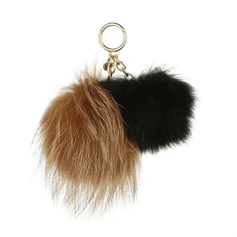 michael kors pom pom schlüsselanhänger schwarz|Michael Kors Damen Taschenanhänger Schlüsselanhänger .